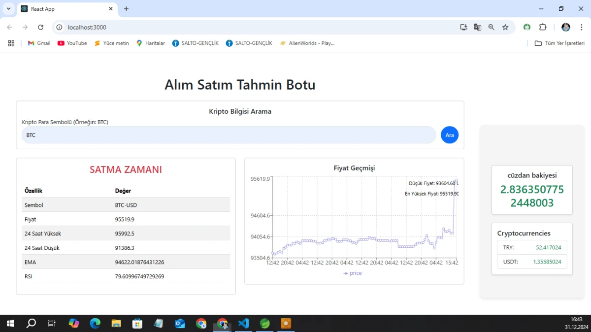 Kripto para ticareti botu