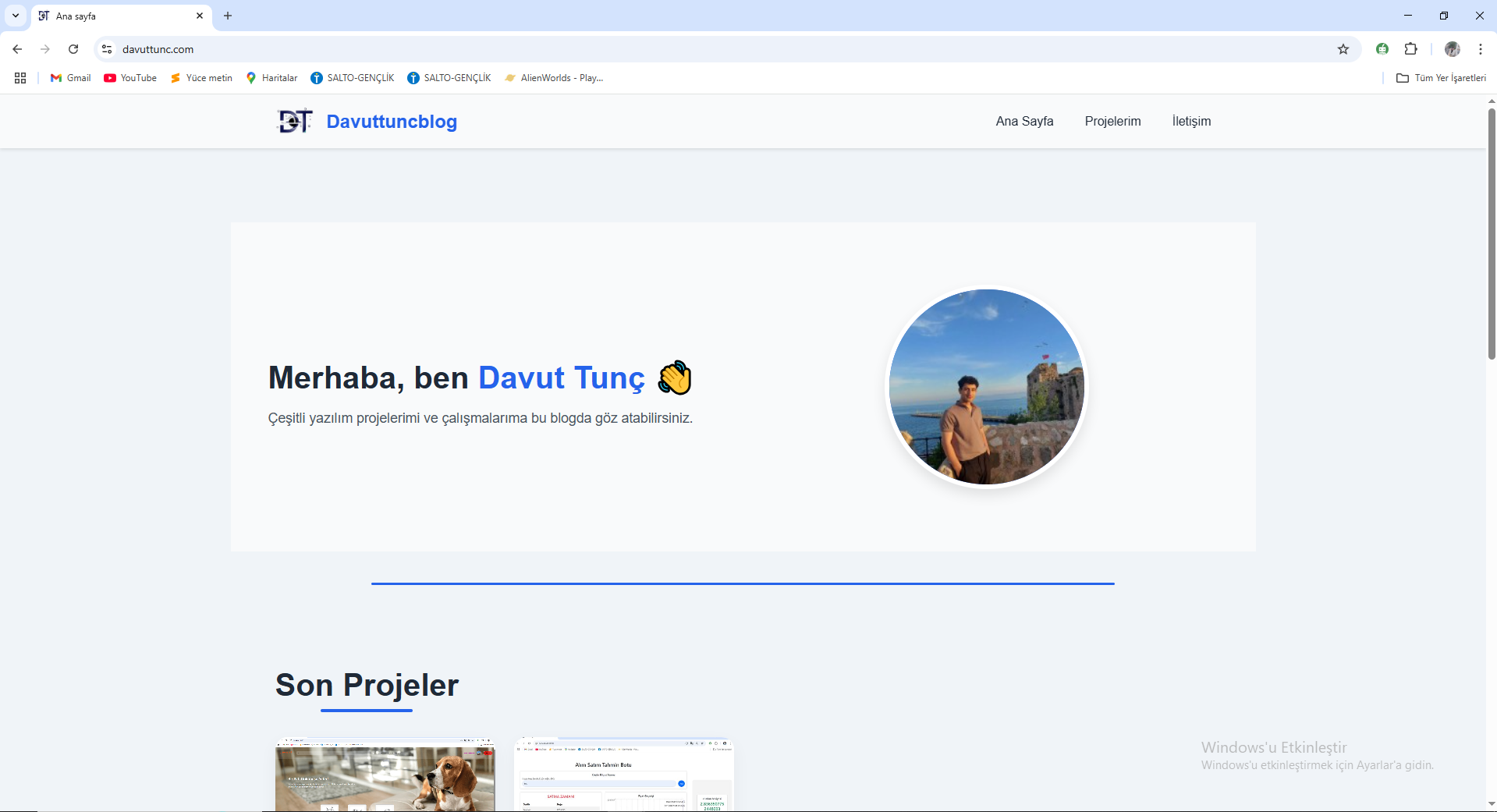 Kişisel Blog Projesi